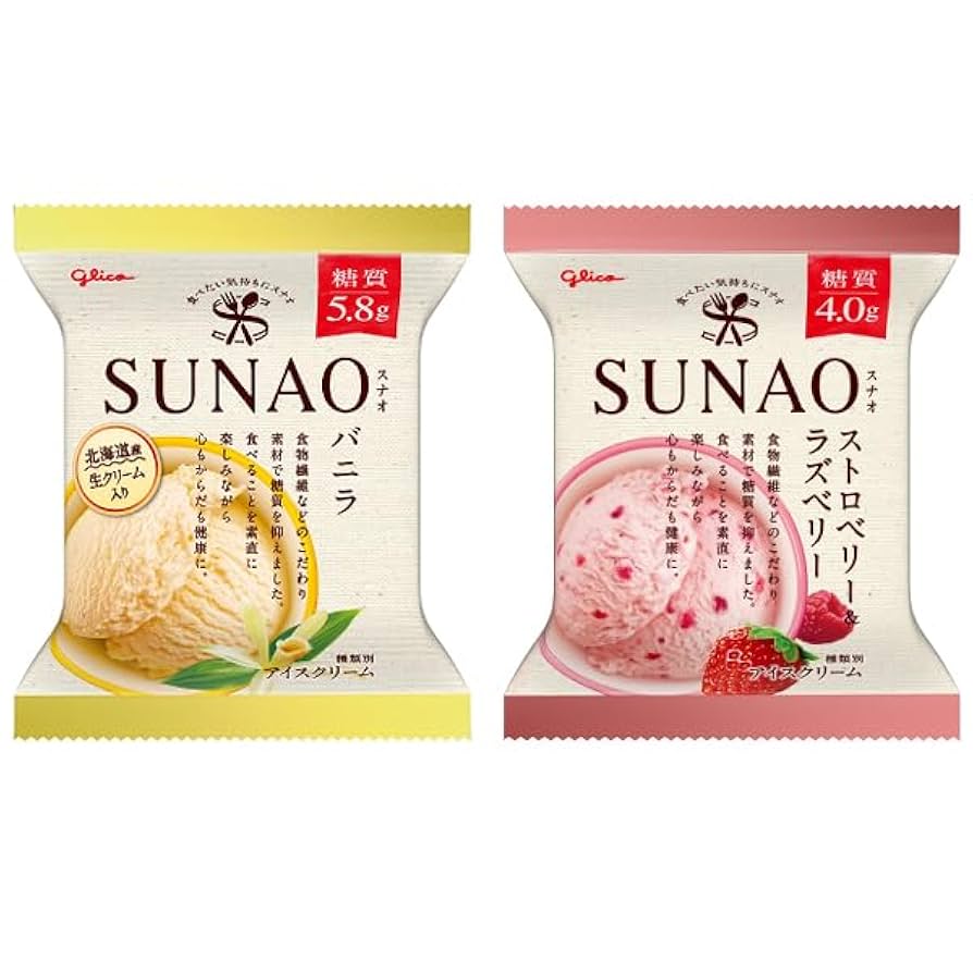 Amazon.co.jp: 江崎 グリコ SUNAO スナオ アイス 12個（6×2